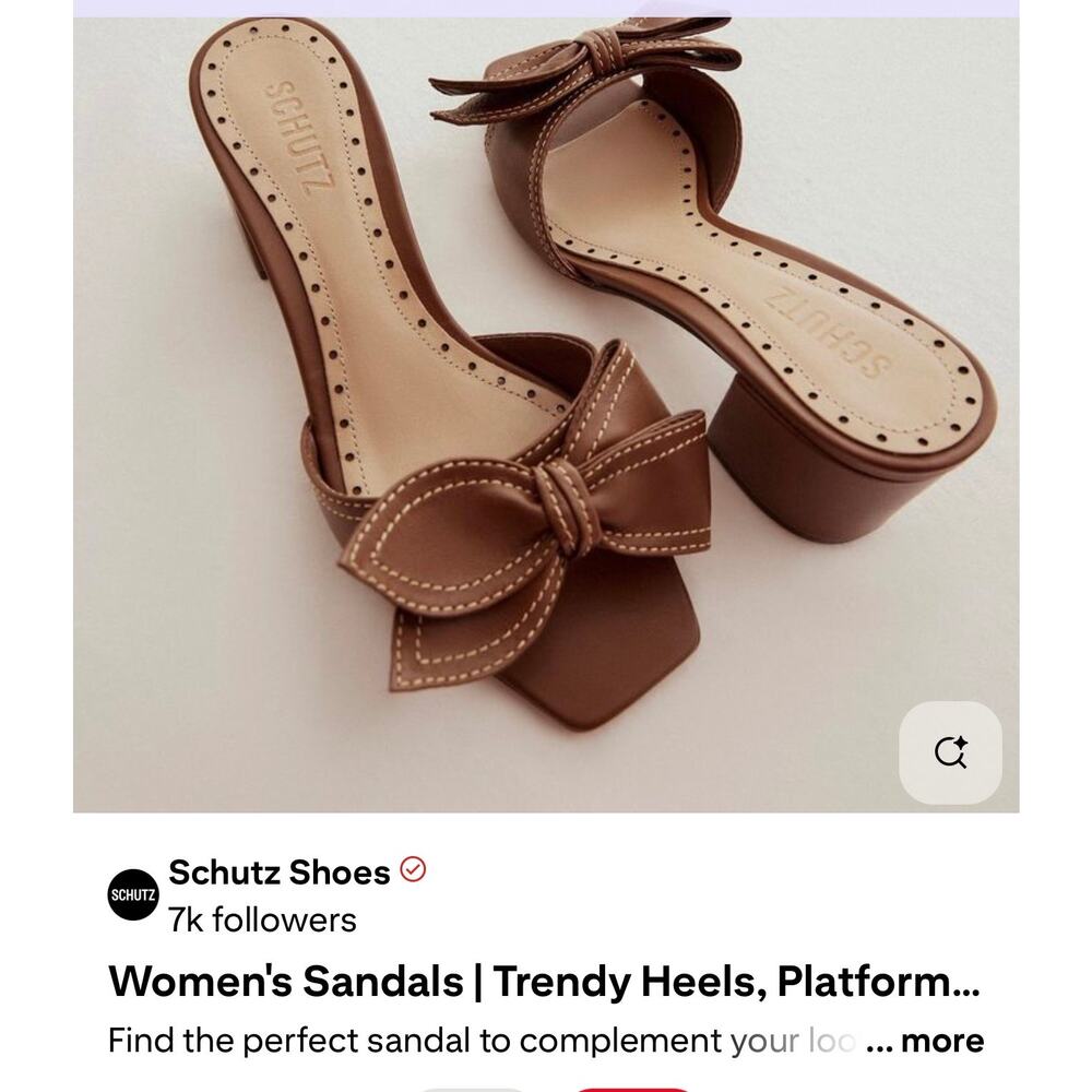 Schutz Brienne Heeled Bow Sandal